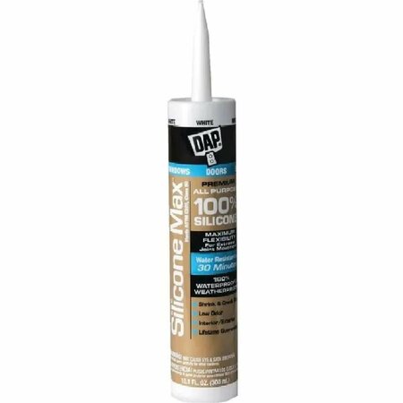 DAP 10.1 oz Premium All-Purpose Silicone Rubber Sealant, White DA572233